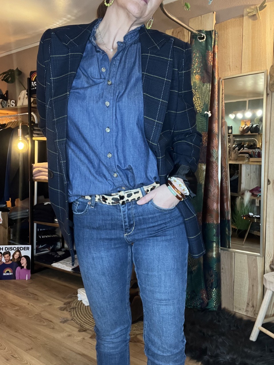 Veste Blazer Marine Pulz Jeans