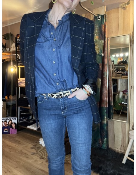Veste Blazer Marine Pulz Jeans