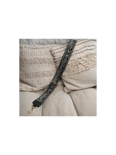 Sangle de Sacs Toile de Coton et Cuir Motif Bandana... 2