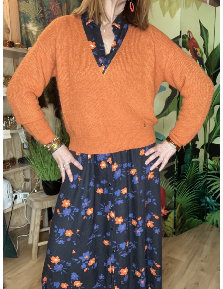 Pull Cache Coeur Lurex ALY La Petite Etoile