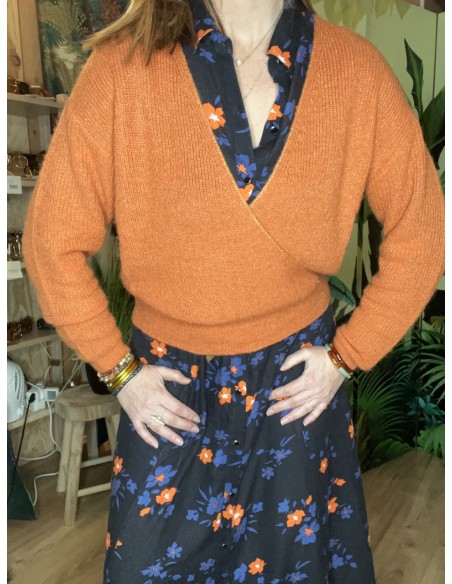 Pull Cache Coeur Lurex ALY La Petite Etoile
