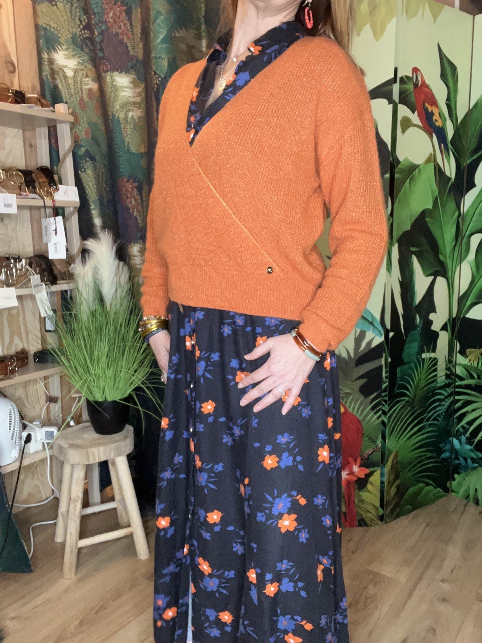 Pull Cache Coeur Lurex ALY La Petite Etoile