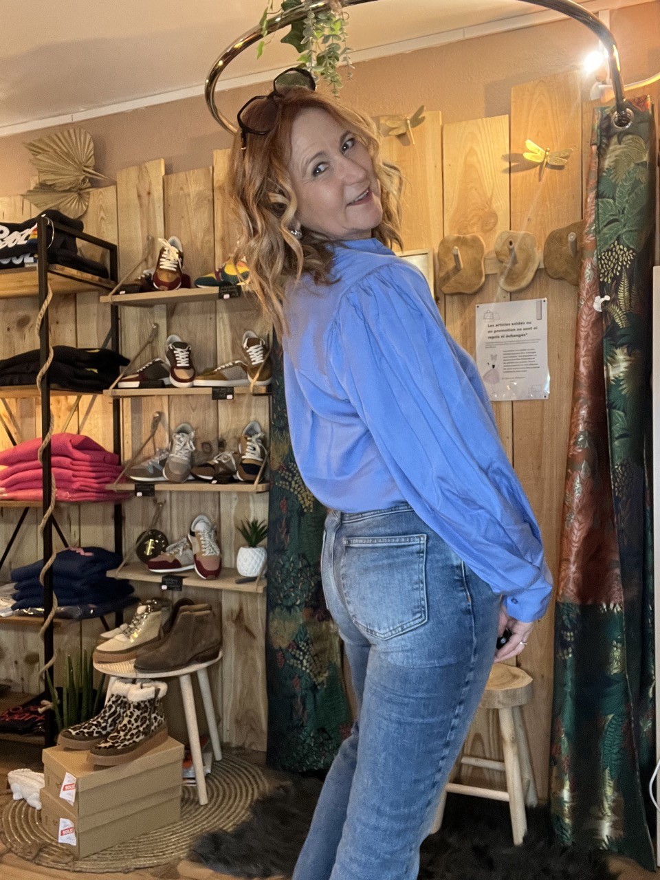 Chemisier Tencel Manches Longues Bouffantes...