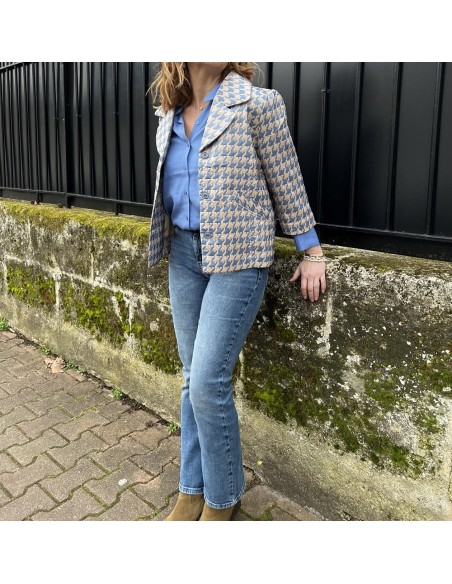 Jean Denim 7/8ème Taille Haute Bootcut Ria Pulz