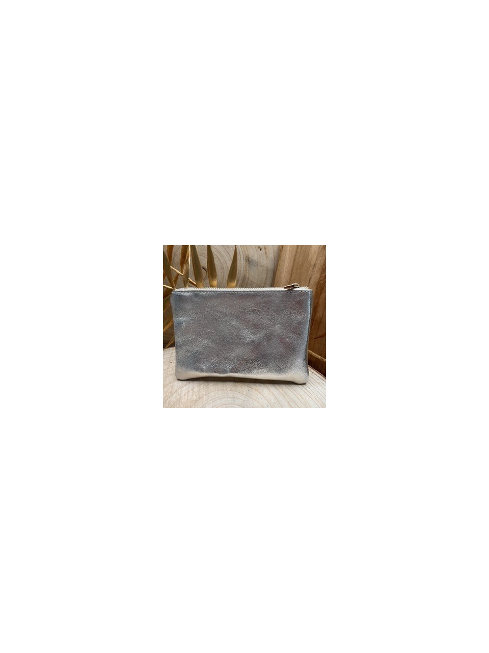 Pochette Main Cuir Suède Delphine Cherry Paris