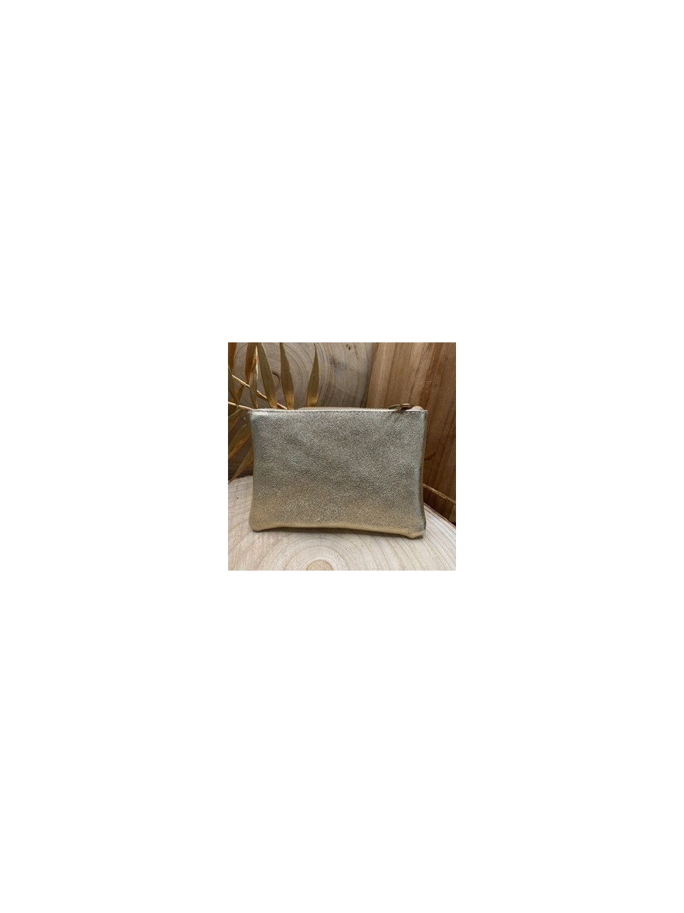 Pochette Main Cuir Suède Delphine Cherry Paris