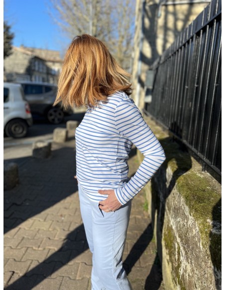 Tee Shirt Manches Longues Marinière Bloomie Selected