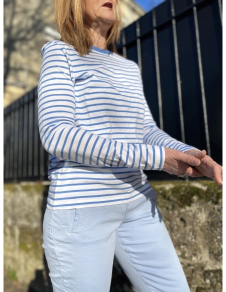 Tee Shirt Manches Longues Marinière Bloomie Selected
