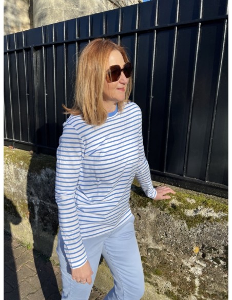 Tee Shirt Manches Longues Marinière Bloomie Selected