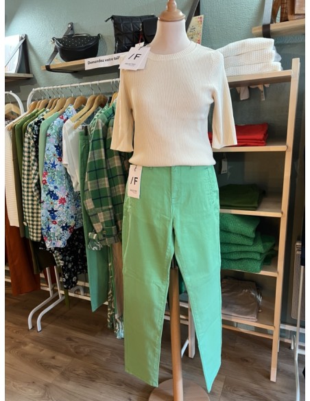 Pantalon Chino Straight Fit Coton Organic Selected
