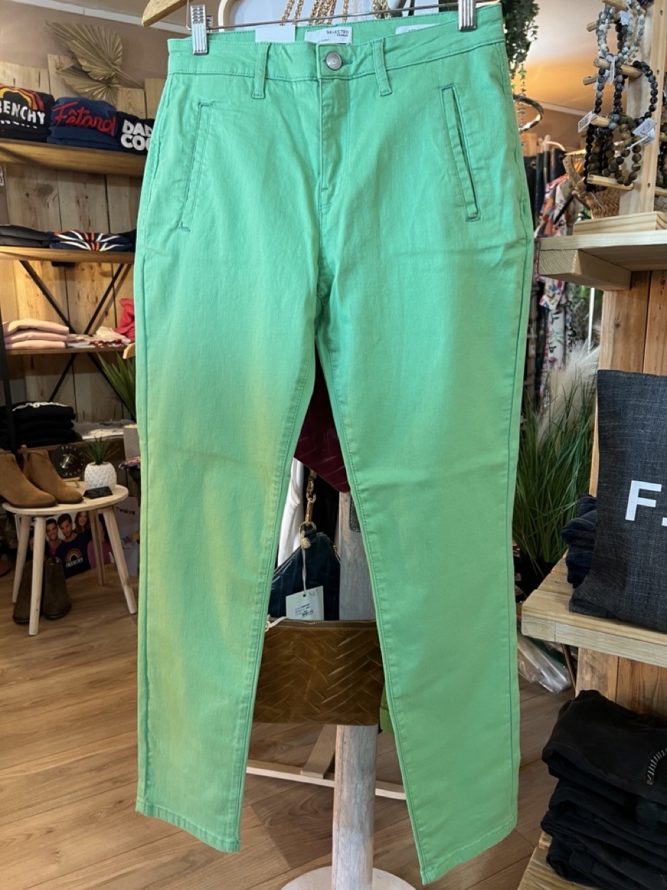 Pantalon Chino Straight Fit Coton Organic Selected