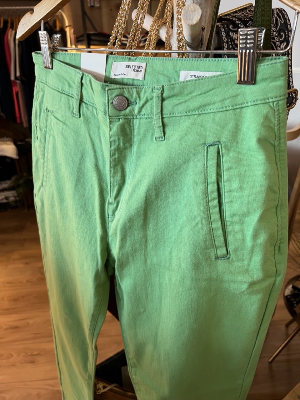 Pantalon Chino Straight Fit Coton Organic Selected