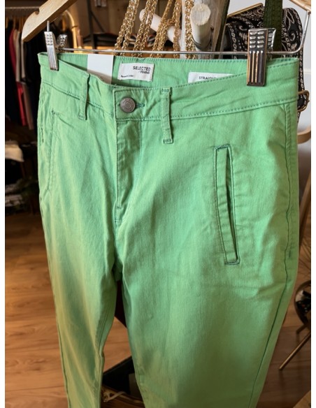 Pantalon Chino Straight Fit Coton Organic Selected