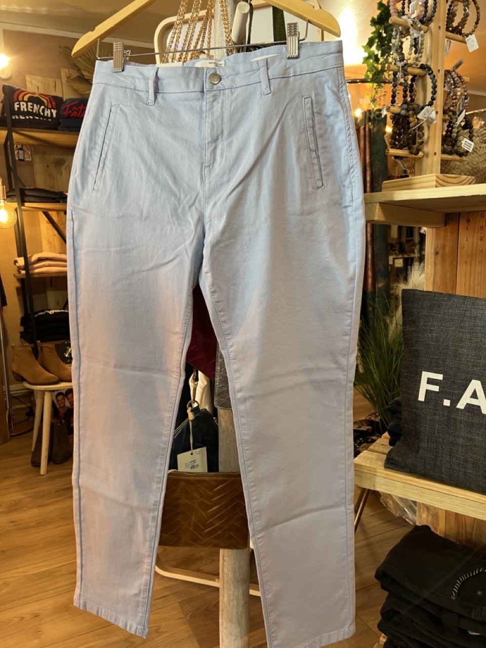 Pantalon Chino Straight Fit Coton Organic Selected