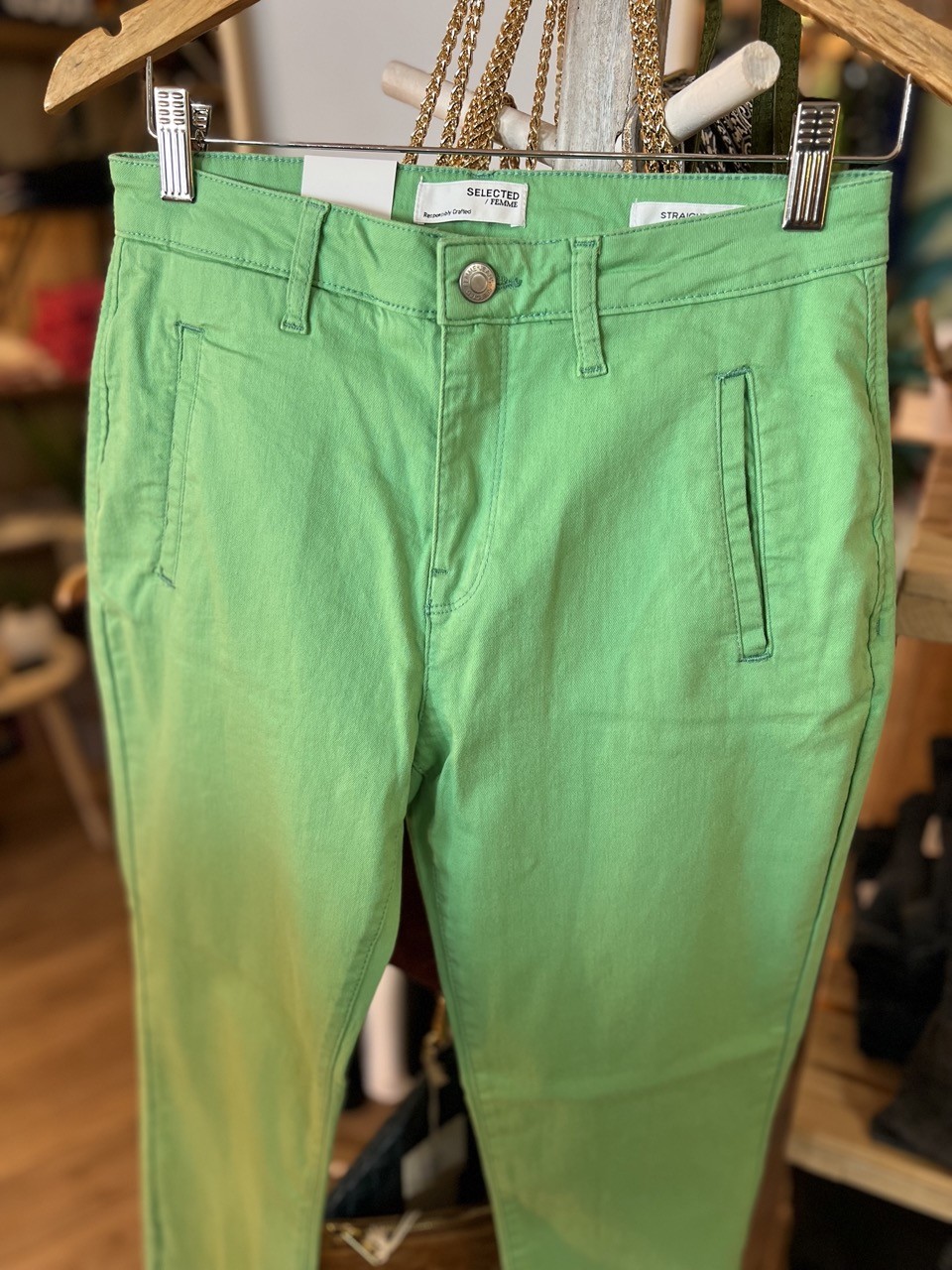 Pantalon Chino Straight Fit Coton Organic Selected
