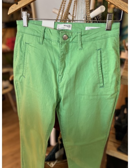 Pantalon Chino Straight Fit Coton Organic Selected