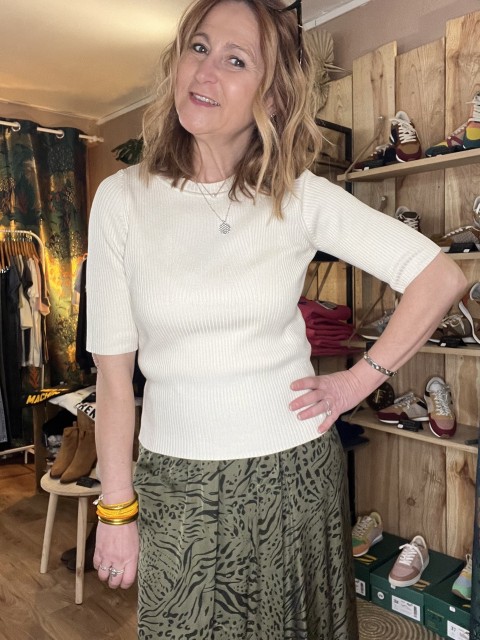 Top Manches Mi longues Maille Viscose Mala Selected