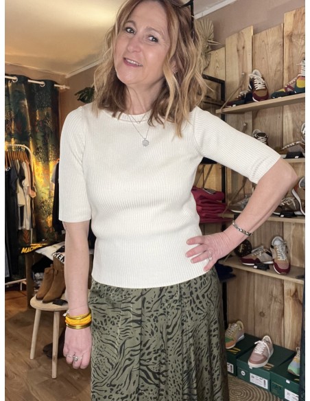 Top Manches Mi longues Maille Viscose Mala Selected