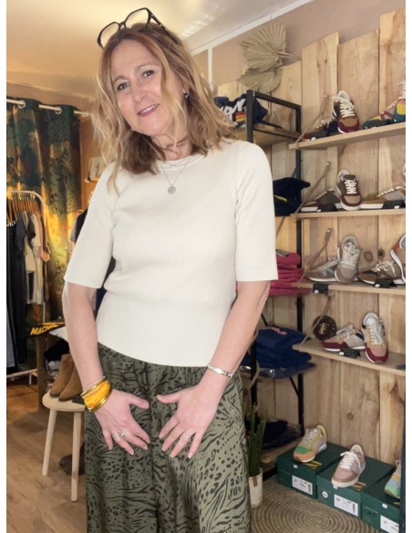 Top Manches Mi longues Maille Viscose Mala Selected