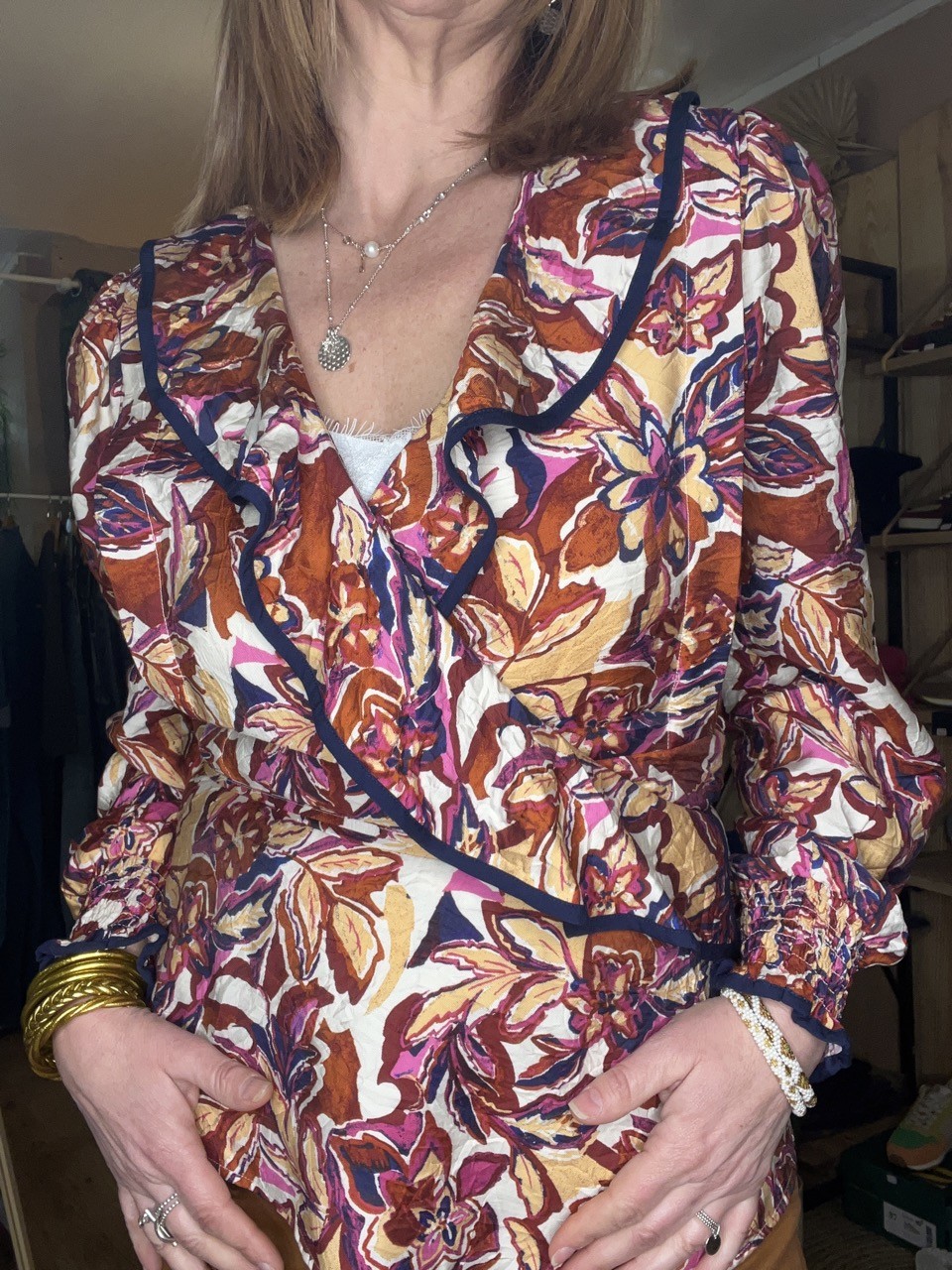 Chemisier Blouse Cache Coeur IRNELSON Atelier Rêve