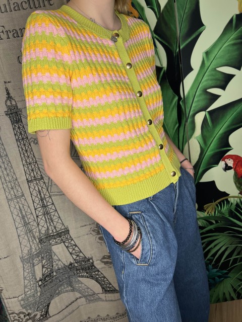 Cardigan rayé Tracy Artlove 2