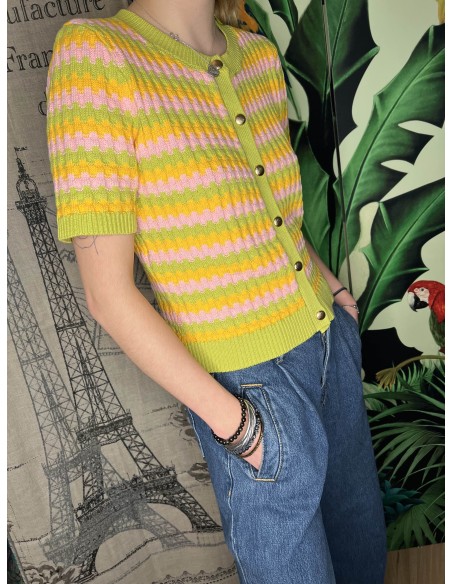 Cardigan rayé Tracy Artlove