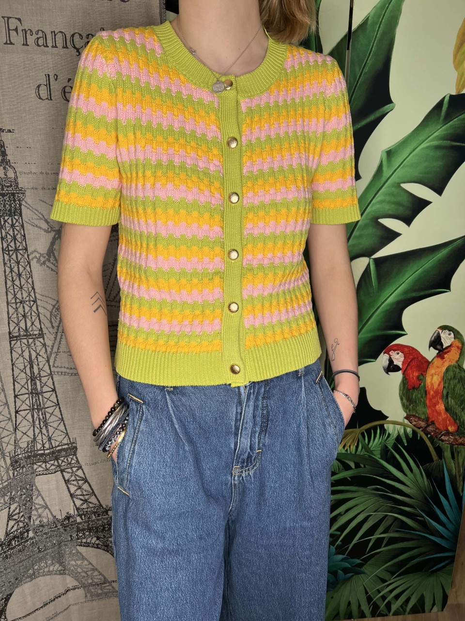Cardigan rayé Tracy Artlove