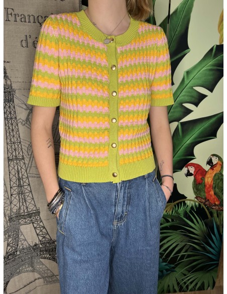 Cardigan rayé Tracy Artlove