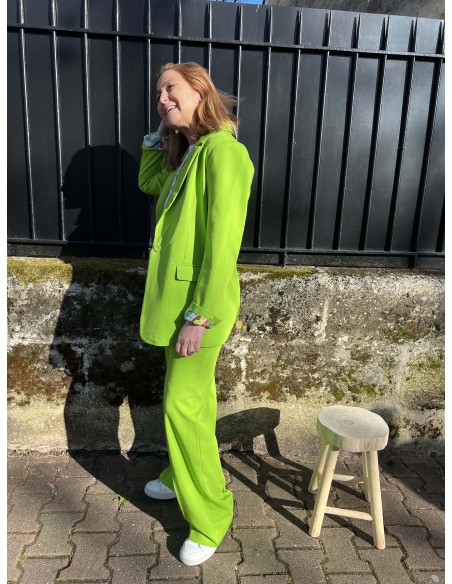 Veste Blazer Vert Anis Doublure Imprimée Costercopenhagen