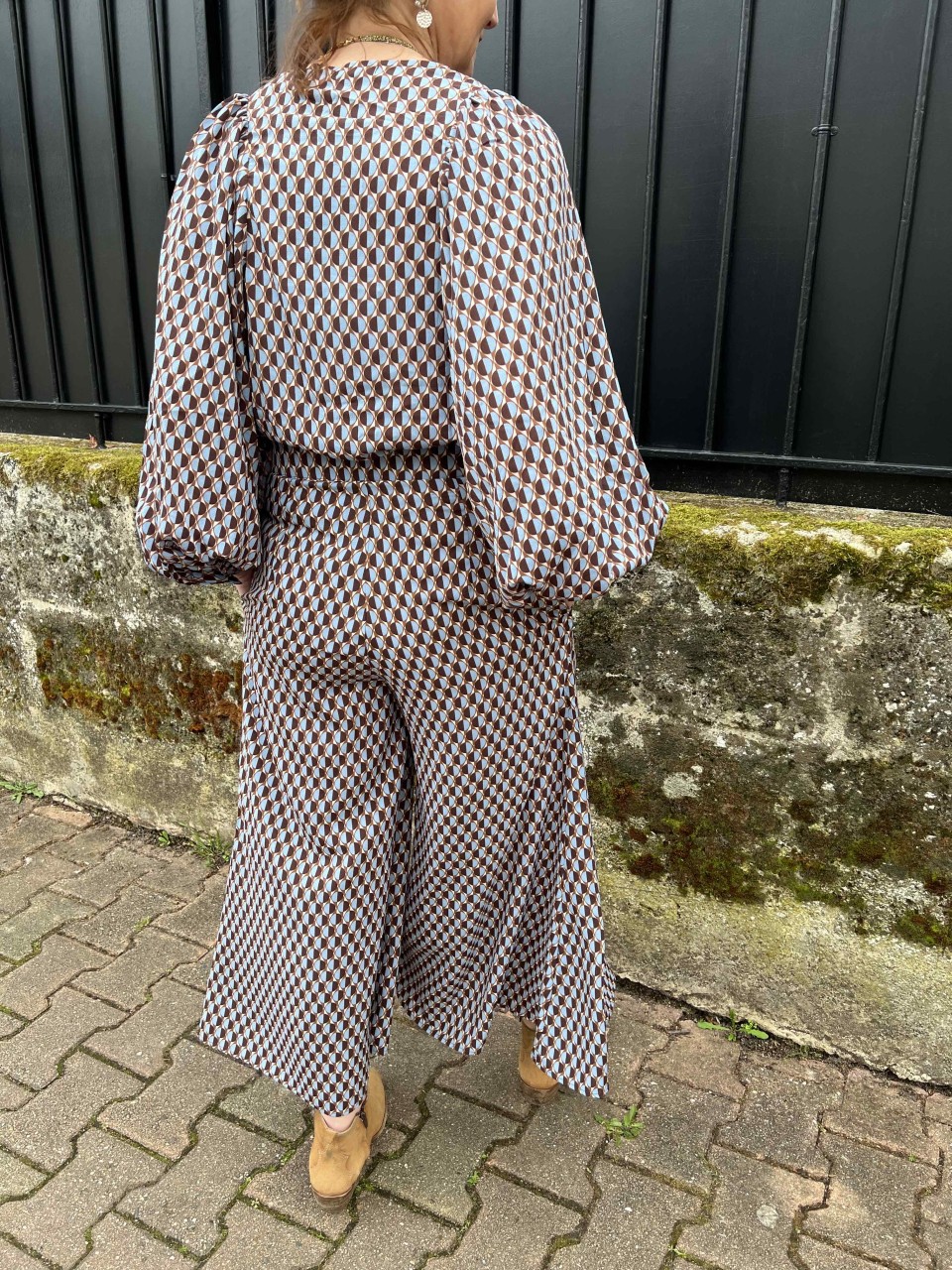 Pantalon évasé imprimé esprit Vintage Skatïe
