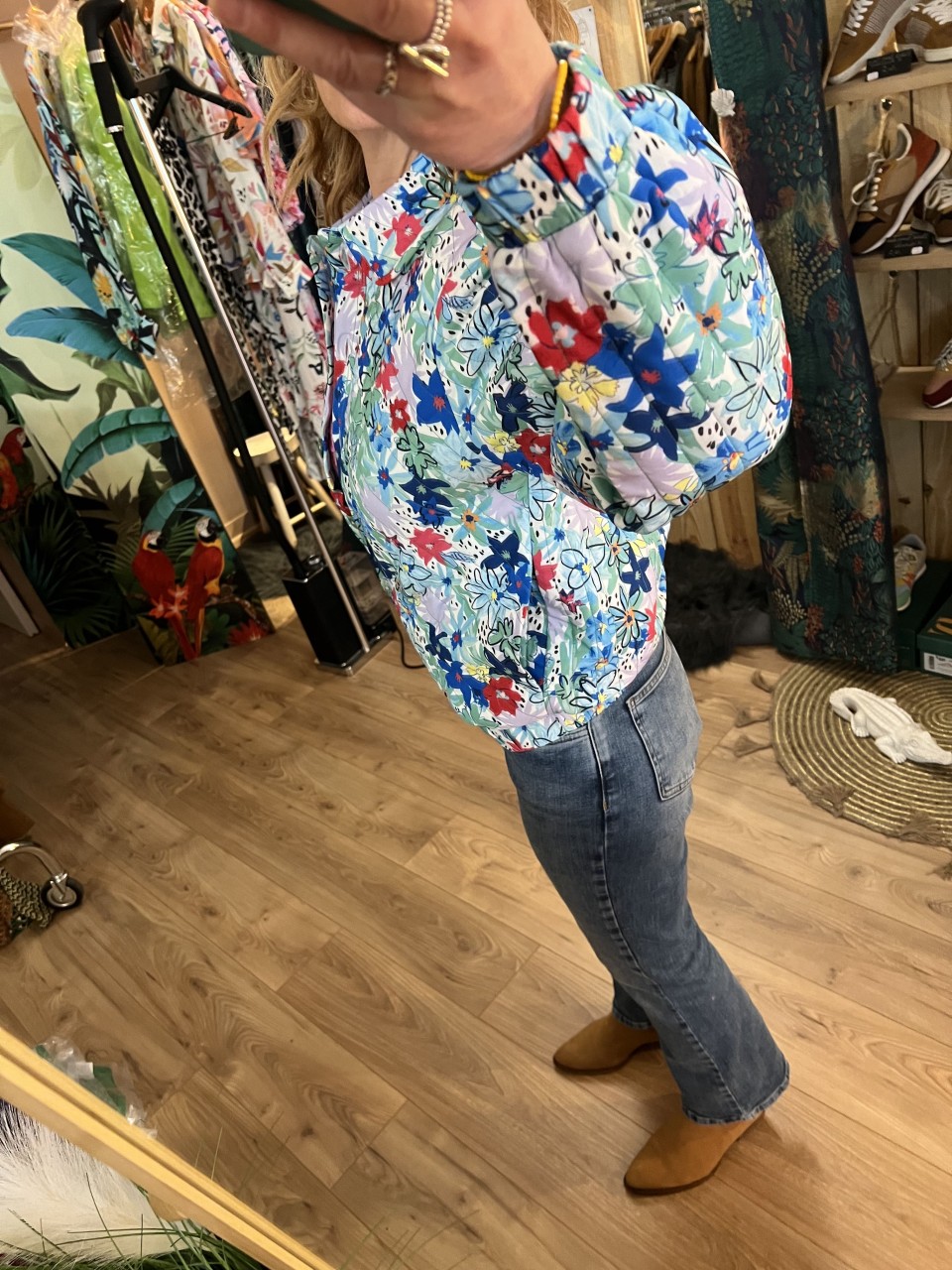 Veste Flowers effet matelassée Blossom POM...