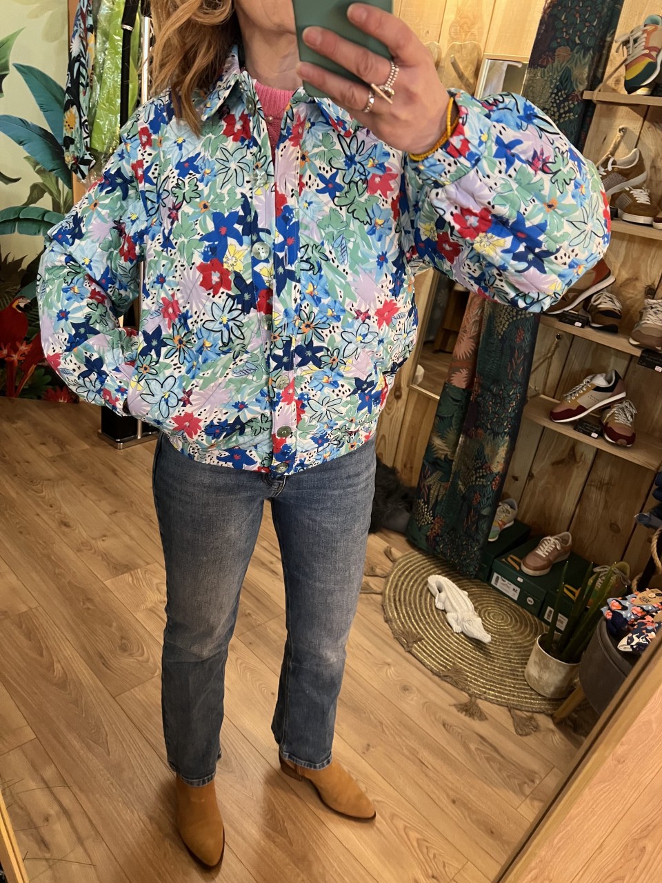Veste Flowers effet matelassée Blossom POM...