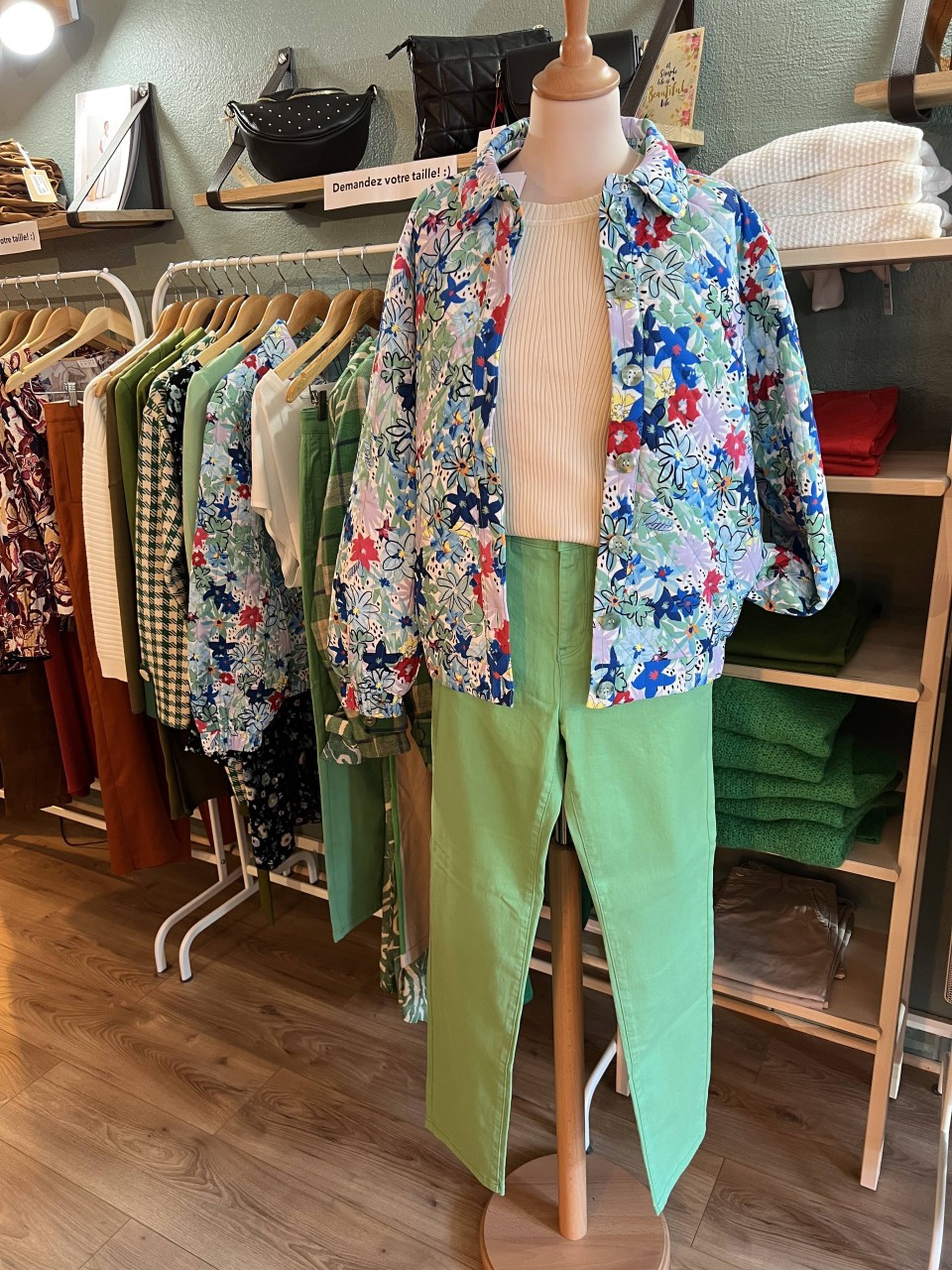 Veste Flowers effet matelassée Blossom POM...