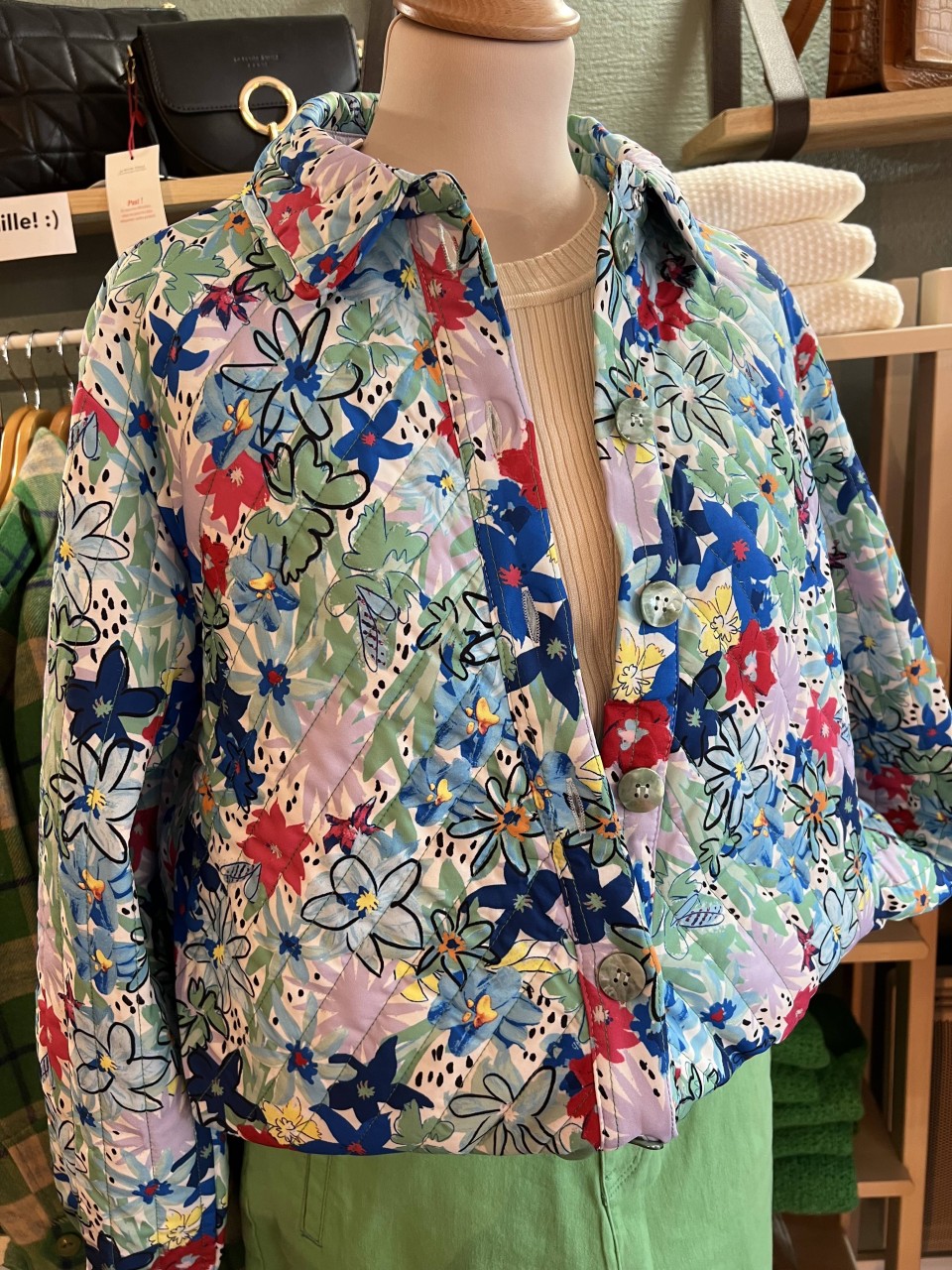 Veste Flowers effet matelassée Blossom POM...