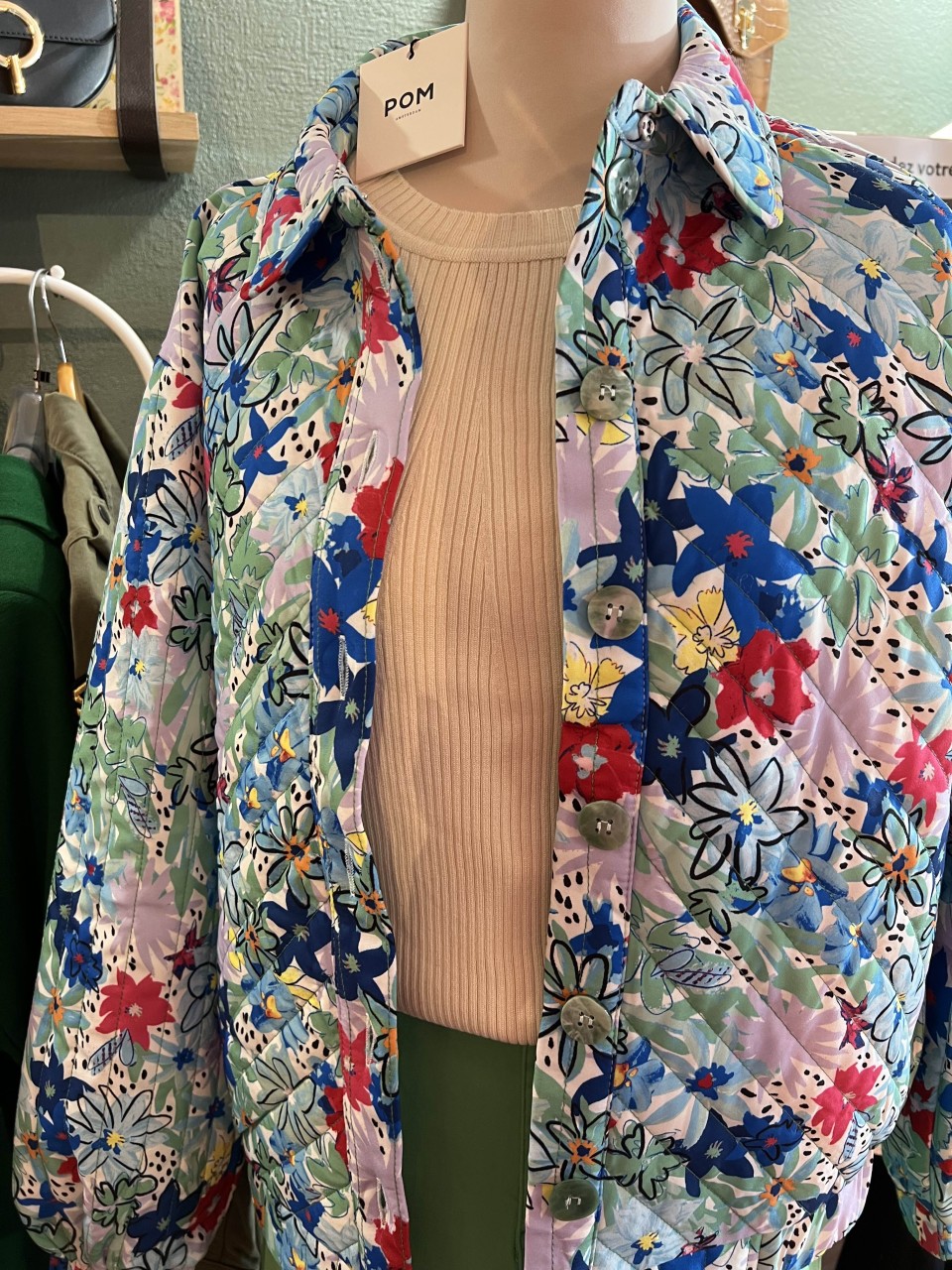 Veste Flowers effet matelassée Blossom POM...
