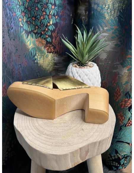 Sabots Color Block Gold Metallic Arline HOOF