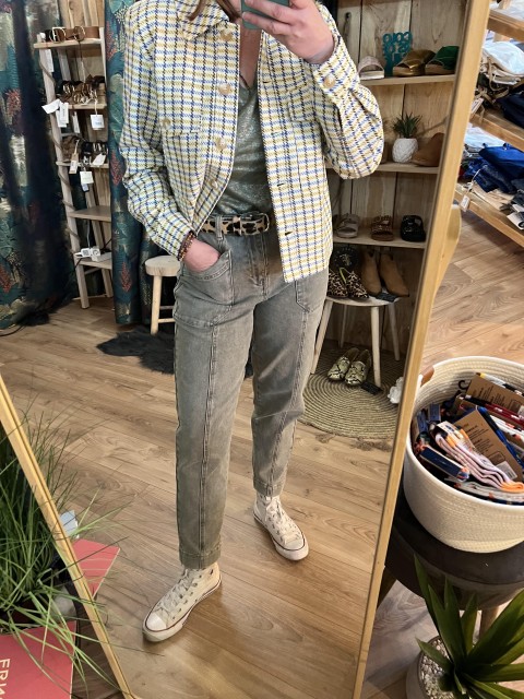 Veste Courte Motifs à Carreaux Costercopenhagen 2