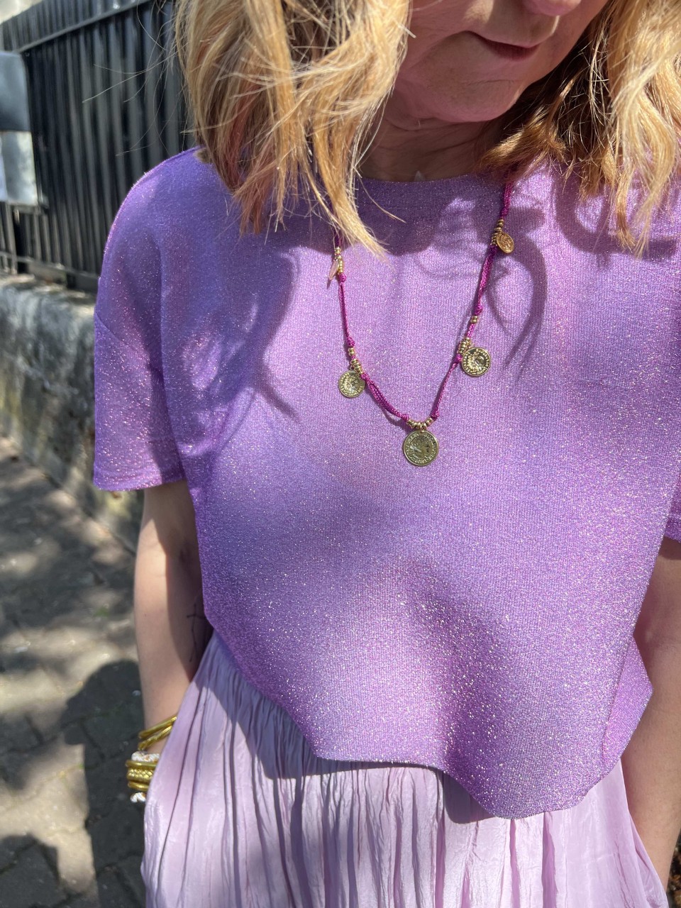 Tee shirt fines paillettes Lurex Costercopenhagen