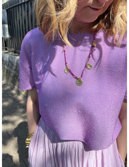 Tee shirt fines paillettes Lurex Costercopenhagen