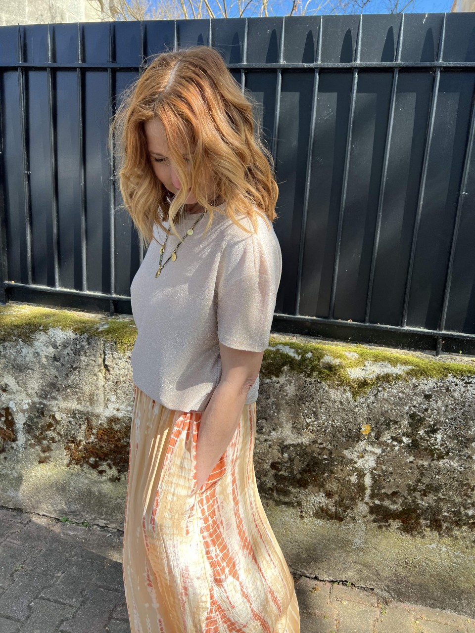 Tee shirt fines paillettes Lurex Costercopenhagen