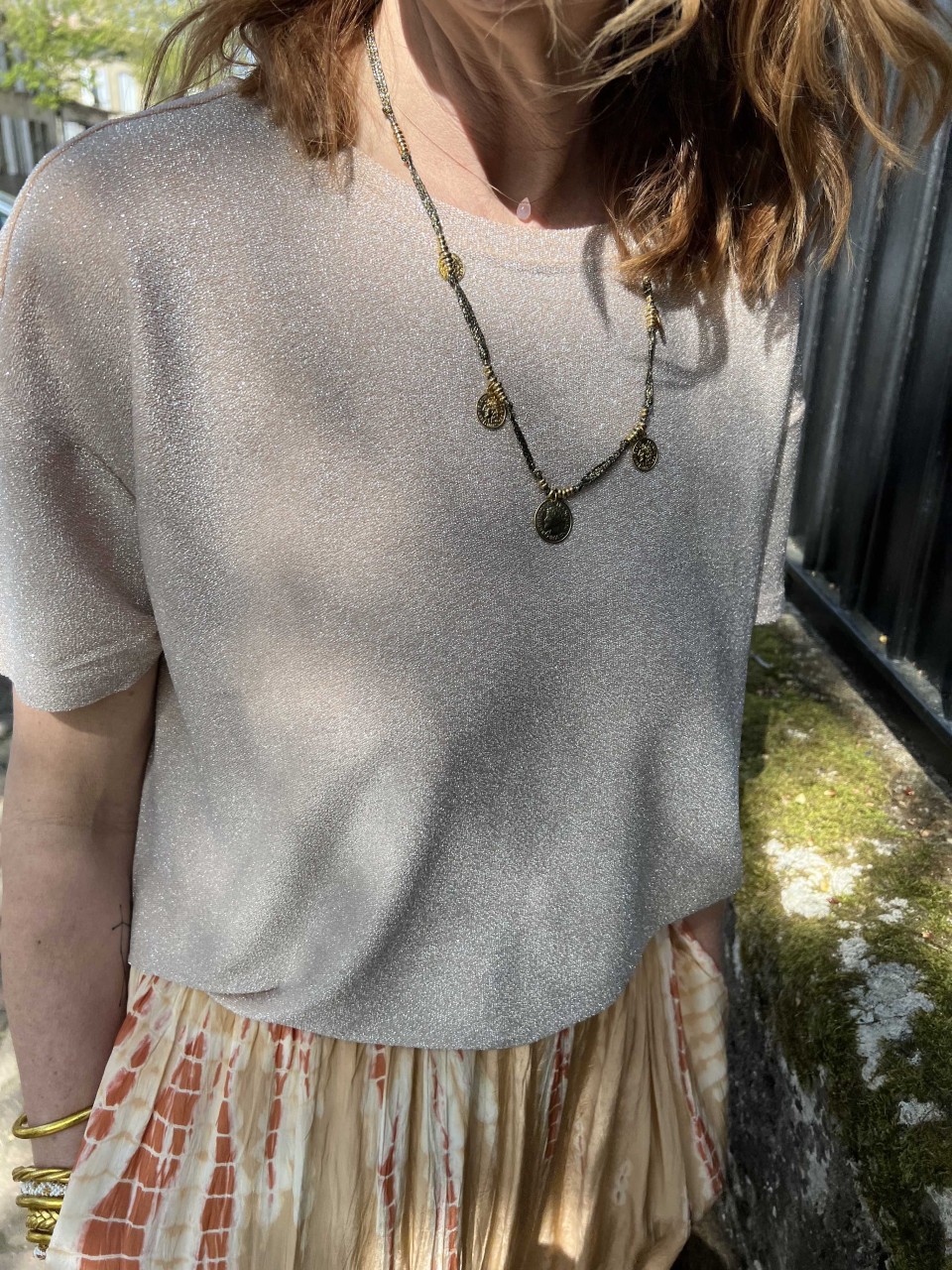 Tee shirt fines paillettes Lurex Costercopenhagen