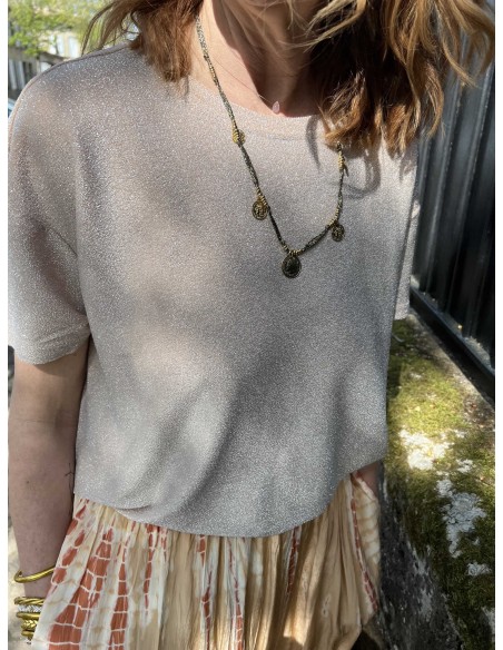 Tee shirt fines paillettes Lurex Costercopenhagen