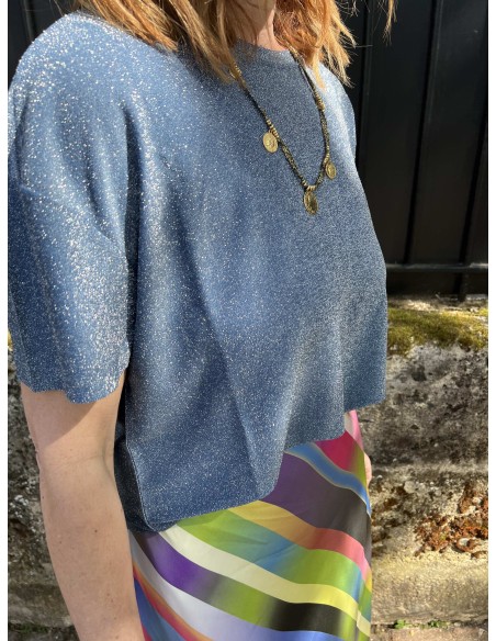 Tee shirt fines paillettes Lurex Costercopenhagen