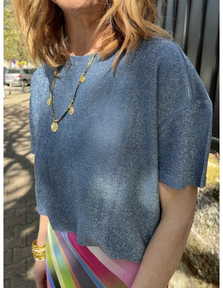 Tee shirt fines paillettes Lurex Costercopenhagen