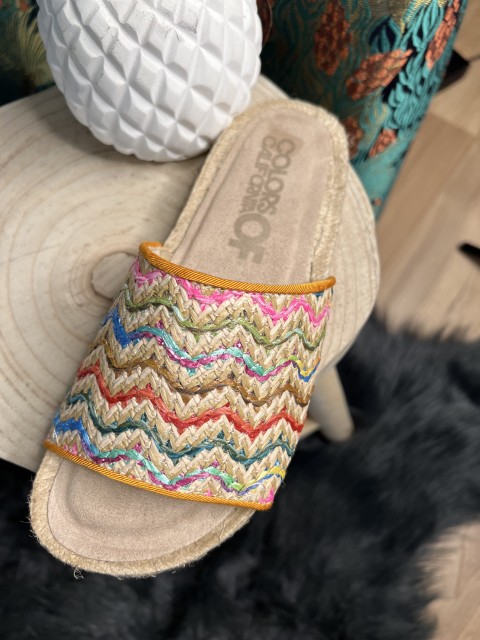 Sandales Espadrille Raphia Colors of California