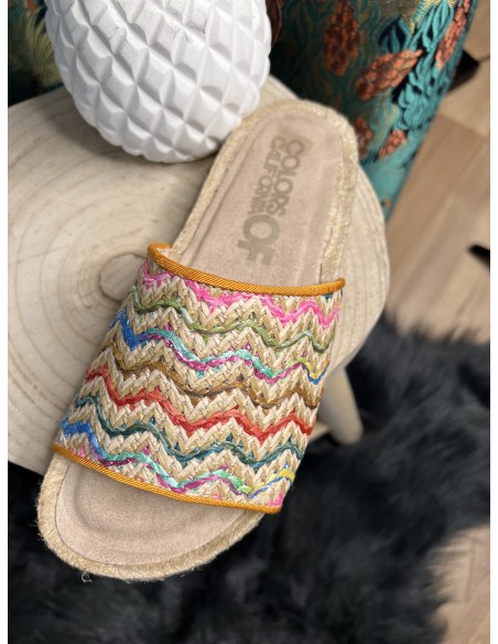 Sandales Espadrille Raphia Colors of California