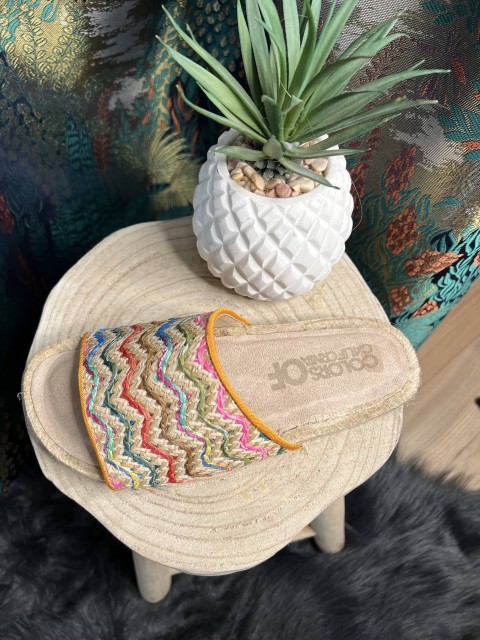 Sandales Espadrille Raphia Colors of California 2