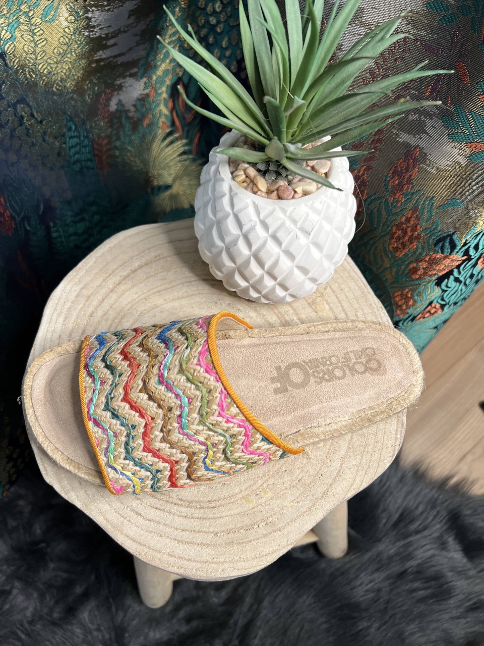 Sandales Espadrille Raphia Colors of California