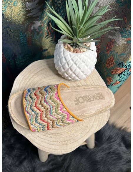 Sandales Espadrille Raphia Colors of California