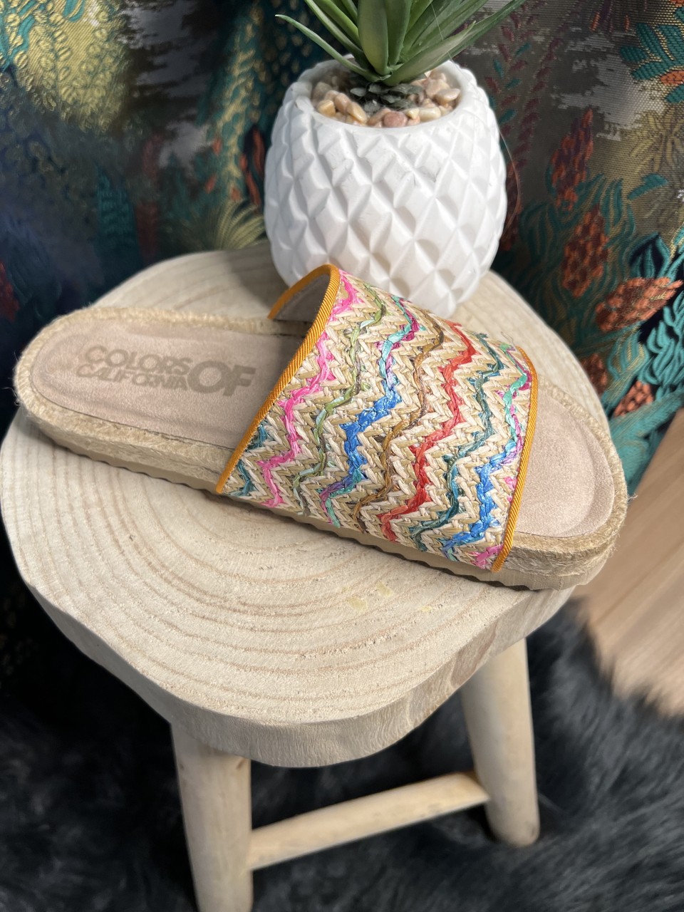 Sandales Espadrille Raphia Colors of California